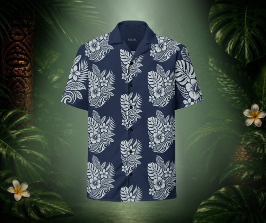 Original Hibiscus button shirt BM - EnzArt