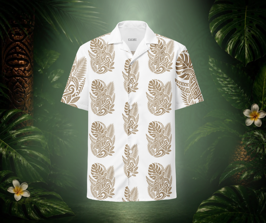 Gold Turtle button shirt W - EnzArt