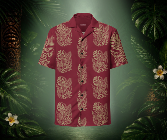 Gold Turtle button shirt BGDY - EnzArt